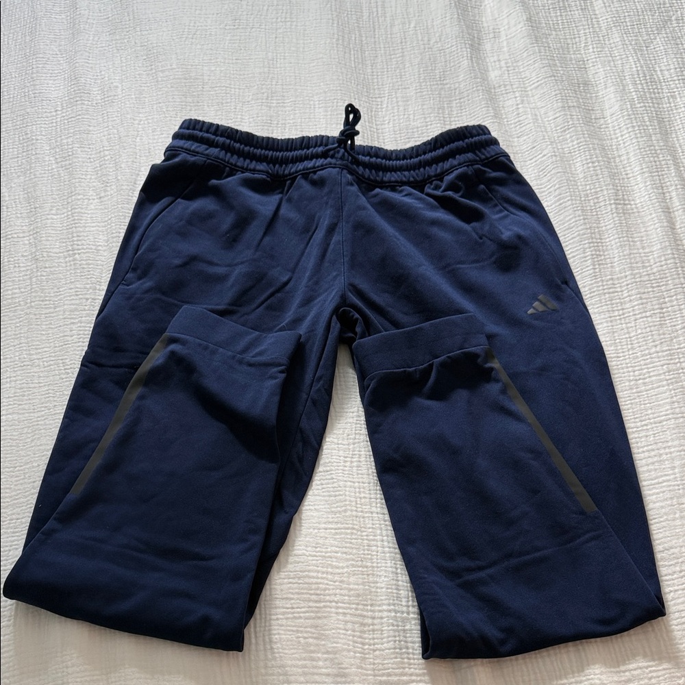 adidas navy joggers - medium new with tag